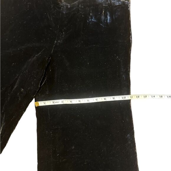 Ann Taylor Loft Velvet Wide-Leg Laura Pants Black Size 6 - Picture 8 of 11